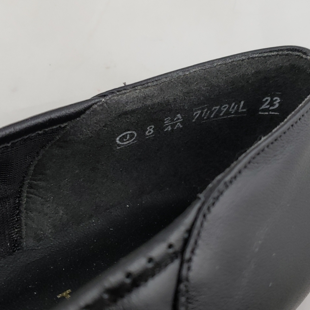 Selby Cloud Black Leather Flats Balletcore 8AA NIB Deadstock - Picture 6 of 16
